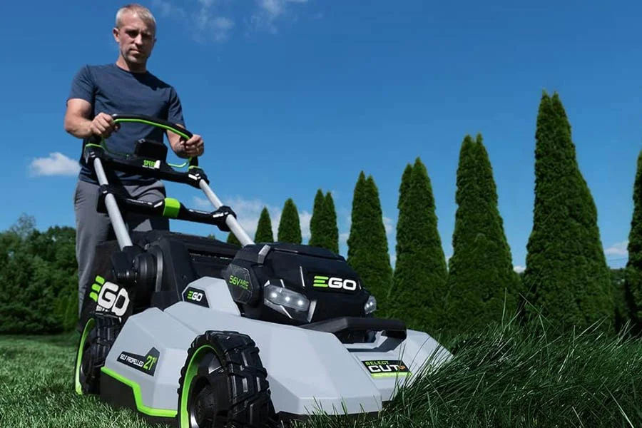 shop electric lawn mowers